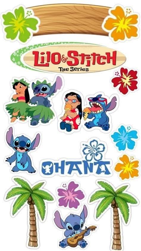 Imagine comestibila, vafa sau icing, format A4, Lilo and Stitch Imagini comestibile Nati Shop
