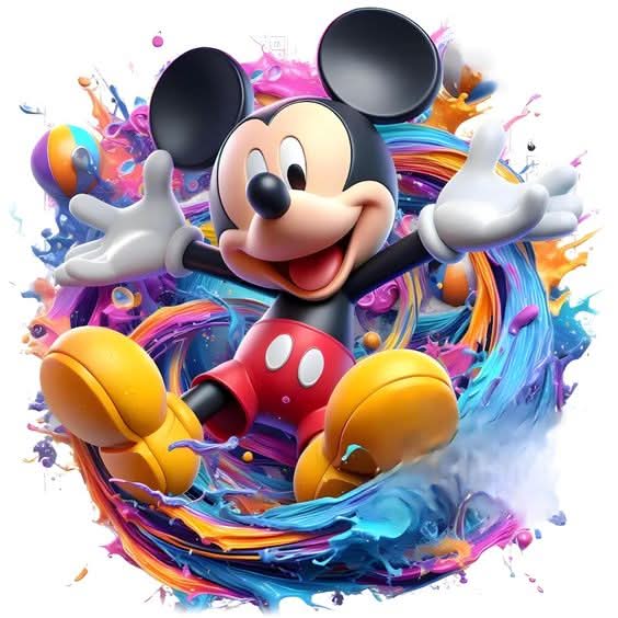 Imagine comestibila, vafa sau icing, format A4, Mickey Mouse Imagini comestibile Nati Shop