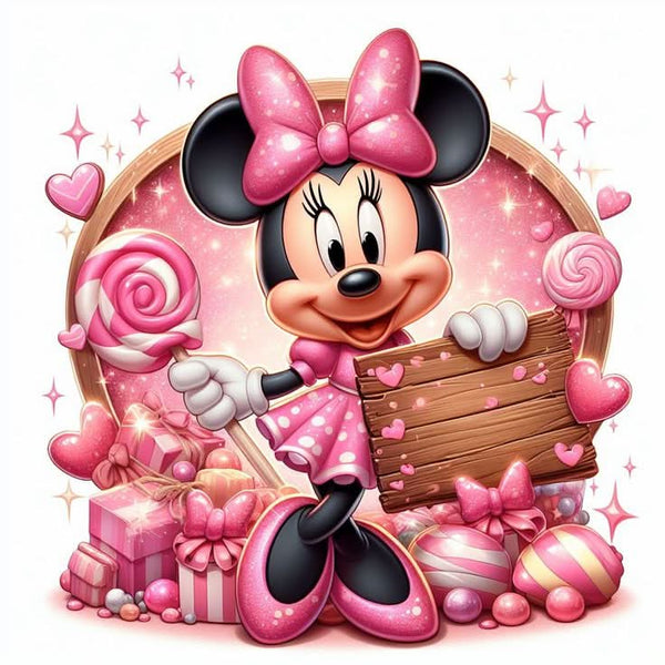Imagine comestibila, vafa sau icing, format A4, Minnie Mouse Imagini comestibile Nati Shop