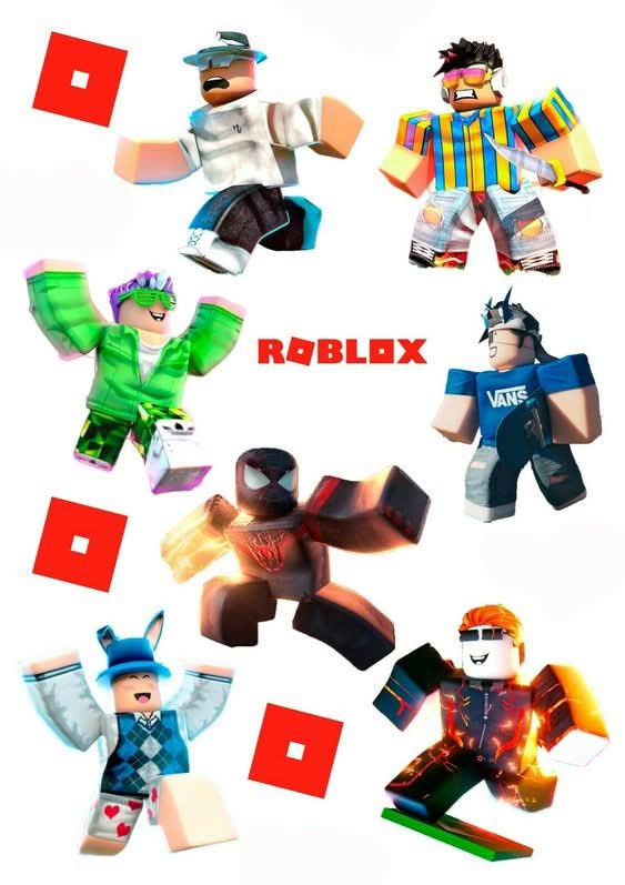 Imagine comestibila, vafa sau icing, format A4, Roblox Imagini comestibile Nati Shop