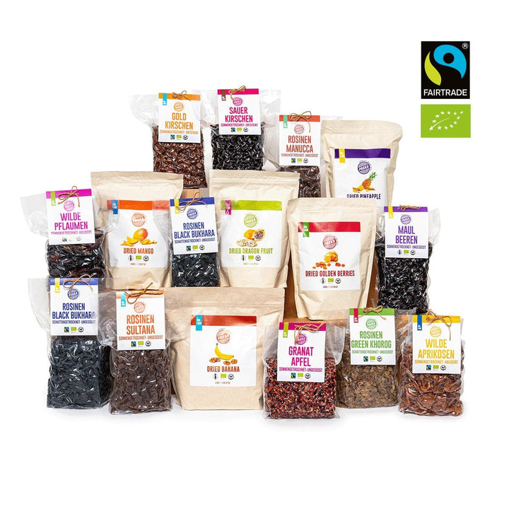 PAKKA - Organic Fairtrade Jumbo Manucca Raisins 1kg cu 2 - 3 semințe crocante, struguri de manucca uscați la soare, fără ulei, deci lipicioși, nesulfurați, de la micii fermieri din Samarkand Uzbekistan 1000g Produse deshidratate Naty Shop